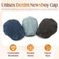 Unisex Denim Newsboy Kappe