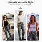 Damen Star Print Distressed High Waist Jeans