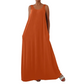 Damen Lässiges Ärmelloses Maxikleid