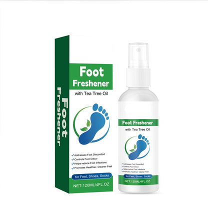 Deodorierendes & feuchtigkeitsspendendes Fußspray – Teebaumöl, kolloidales Silber & milde Formel 🦶✨