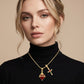 ✝️50 % RABATT✨ Gold Faith Doppelanhänger | Verstellbare Kette · Exquisite Handwerkskunst · Heilige Eleganz · Ein bedeutungsvolles Geschenk