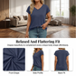 👕✨ 50% RABATT! Lässiges Damen-T-Shirt mit V-Ausschnitt und kurzen Ärmeln – Weich, vielseitig & perfekt für den Alltag 💫