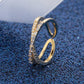 💍 50% RABATT! 🦁 Verstellbarer doppellagiger Ring mit Kreuzmuster – nickelfrei & größenverstellbar – Modisches Statement-Piece für den Alltag oder besondere Anlässe ✝️