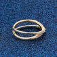 💍 50% RABATT! 🦁 Verstellbarer doppellagiger Ring mit Kreuzmuster – nickelfrei & größenverstellbar – Modisches Statement-Piece für den Alltag oder besondere Anlässe ✝️
