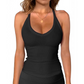 💥 50% RABATT! 👚 Damen Ribbed V-Ausschnitt Tanktop – Stretchig, figurbetont & ideal für Sommer, Sport & Layering ✨