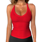 💥 50% RABATT! 👚 Damen Ribbed V-Ausschnitt Tanktop – Stretchig, figurbetont & ideal für Sommer, Sport & Layering ✨