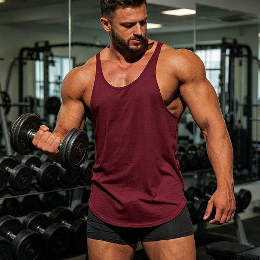💪 NUR FÜR KURZE ZEIT 50% RABATT! ✨ Herren Stringer Tank Top – Gym, Atmungsaktiv, Baumwollmischung ✨