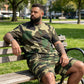 🎽 LIMITIERTE ZEIT: 50% RABATT! ✨ Herren Camo T-Shirt & Shorts Set – Koordiniert, Locker, Sommer 🌲