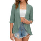 🧥 50% RABATT! ✨ Leichter Lochmuster-Cardigan – Atmungsaktiv, offen & ideal für laue Sommerabende – Perfekt als Überwurf zum Strandkleid oder über ein Top 🌊