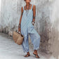 👗✨Sommer-Sonderangebot 50% RABATT!🌸 Lässiger gestreifter Overall mit schmalen Trägern – perfekt für Sommer & Urlaub