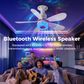 🌀📢 50% RABATT! 3-in-1-Deckenventilator mit Licht & Bluetooth-Lautsprecher – Kühle Brise, sanftes Licht & angenehme Musik – Komfort den ganzen Tag 🛋️✨