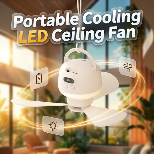 ⏰ Zeitlich begrenztes Angebot: 50 % Rabatt!💡Tragbarer USB-Deckenventilator mit LED-Beleuchtung