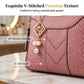 👜 NUR FÜR KURZE ZEIT: 50 % RABATT! ✨ Damen-Handtasche mit V-Naht – goldene Beschläge, mehrere Fächer, Tragegriff 🌸
