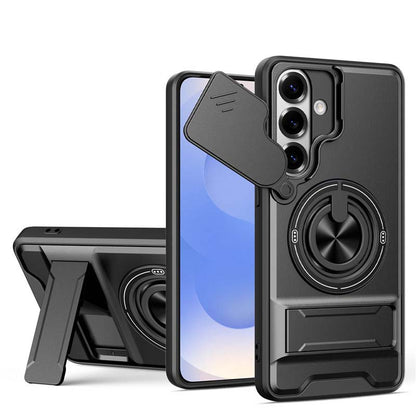 ⏰ 50 % RABATT – Nur für kurze Zeit ✨📱 Samsung Handyhülle mit Kameraschieber & drehbarem Ring – magnetisch für Autohalterung, praktisch & schützend 🔄