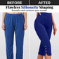 👖 Letzter Tag 50 % RABATT! ✨ Figurformende Stretch-Caprihose – hohe Taille, 4-Wege-Stretch, elegante Details 🌼