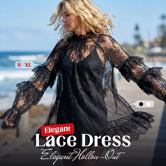 Elegantes Spitzenkleid mit Ausschnitten