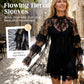 Elegantes Spitzenkleid mit Ausschnitten