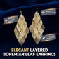 🔥🍃 50% RABATT! Elegante, kaskadenförmige Ohrringe mit hohlen Blättern für Damen – verspielt, feminin, perfekt für Frühling & Sommer. 🌸💎
