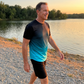 Set aus Hemd und Shorts mit Ton-in-Ton-Muster für Herren