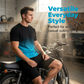 Set aus Hemd und Shorts mit Ton-in-Ton-Muster für Herren