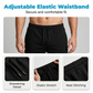 Set aus Hemd und Shorts mit Ton-in-Ton-Muster für Herren