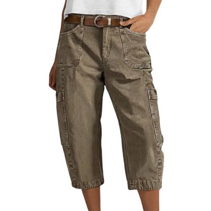 📢Letzter Tag: 50 % Rabatt⏰👖 Lässige Cargo-Caprihosen für Damen – bequeme 3/4-Hosen mit vielen Taschen, perfekt für Alltag, Reisen & Sommer ☀️