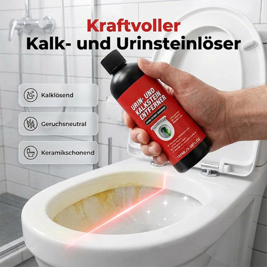 ❤️🔥 Kraftvoller Kalk- und Urinsteinlöser 🏠🚽 neutralisiert Gerüche, reinigt porentief, schützt Keramik vor Kratzern, wirkt sekundenschnell, ohne Schrubben