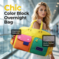 🎒 JETZT 50% RABATT! 🏆 Lässige Colorblock-Reisetasche – Geräumig & langlebig – Perfekt für Gym, Reisen oder Wochenendtrips – Leicht mit Tragehenkeln 🧳