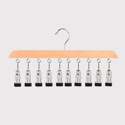 ✨🔥Multi-Clip Holzbügel zur Schrankorganisation
