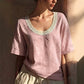👚 50% DE RÉDUCTION 🌸 Blouse d’été vintage en dentelle – Détails délicats & coupe légère – Parfaite pour un look romantique ou chic au quotidien – féminine, respirante et intemporelle ✨🌿