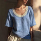 👚 50% DE RÉDUCTION 🌸 Blouse d’été vintage en dentelle – Détails délicats & coupe légère – Parfaite pour un look romantique ou chic au quotidien – féminine, respirante et intemporelle ✨🌿