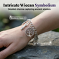 📿✨ 50% RABATT! Vintage-Armband im heidnischen Stil – Wicca-Symbol-Anhänger, Vintage-Metall, vielseitig kombinierbar für den Alltag – Spirituelle Bedeutung ✨