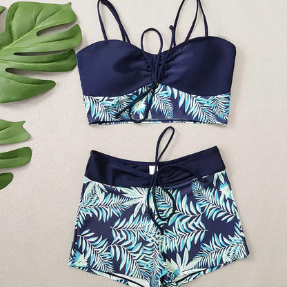 👙 Bedruckter zweiteiliger Badeanzug für Damen