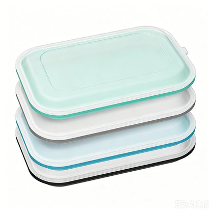 ❄️Sommerfrische 50 % Rabatt!🥪BPA-freie Silikon-Brotdose mit Deckel – leichte, flexible Lunchbox für Büro, Schule, Uni & unterwegs