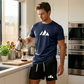 👕 50% RABATT! 🎉 Herren Kurzarm-T-Shirt & Shorts-Set mit Kordelzug – Bequem & atmungsaktiv – Ideal für Sommer, Freizeit oder Sport – lässiger 2-in-1 Look 🩳☀️✨