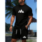 👕 50% RABATT! 🎉 Herren Kurzarm-T-Shirt & Shorts-Set mit Kordelzug – Bequem & atmungsaktiv – Ideal für Sommer, Freizeit oder Sport – lässiger 2-in-1 Look 🩳☀️✨