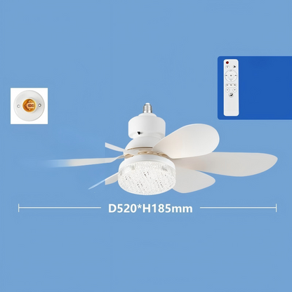 2-in-1 LED-Deckenventilator mit Kühlung