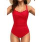 ⏰ 50 % RABATT – Nur für kurze Zeit ✨👙 Plus-Size Badeanzug mit Print – figurformend, Push-up-Effekt & vielseitig in mehreren Farben für Strand und Urlaub 🌺