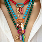 Lebhafte Boho-Küsten-Perlenkette