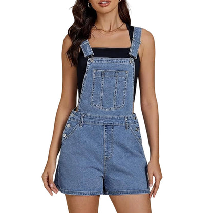 ⏰ 50 % RABATT – Nur für kurze Zeit ✨💙 Used-Look Overalls – gerade Passform, große Taschen & lässiger Schnitt, perfekt für warme Tage & aktive Stunden ✨