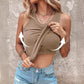🔥 50% Rabatt!👚Geripptes Tanktop mit integriertem BH für Frauen