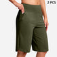 👖 LETZTER TAG SONDERVERKAUF 50% RABATT! Hochtaillierte Damen Yoga-Shorts mit Seitentaschen – 8 Farben, elastisch & bequem für Sport und Alltag