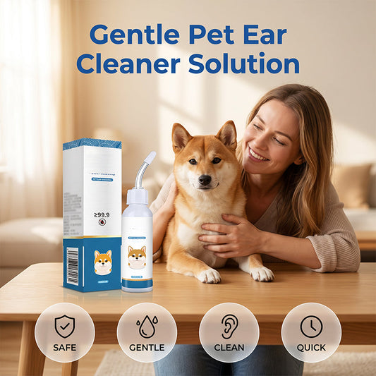 🐶 KAUFE 2, ERHALTE 1 GRATIS! 🐱 Sanfte Tierohrreiniger-Lösung – Sicher & schnell reinigend – Mit flexibler Silikonspitze – ideal für Hunde & Katzen – sanft & effektiv 🧴✨👂