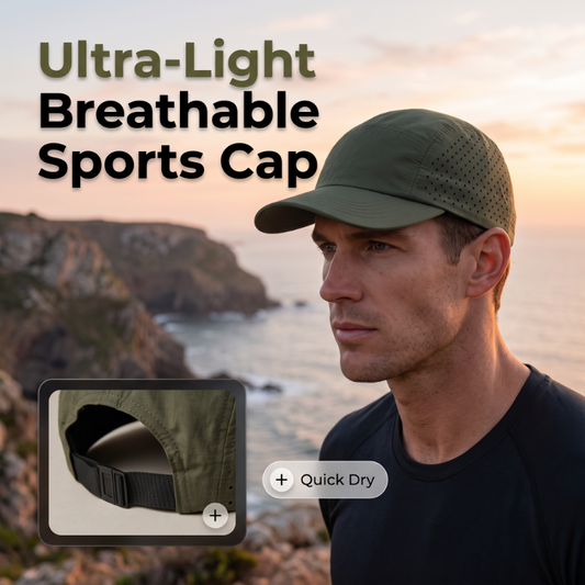 🧢 50% RABATT! 🎉 Schnelltrocknende Sportkappe – Luftig & leicht – 38K+ verkauft – ideal für Sport, Outdoor oder Alltag – atmungsaktiv & bequem ☀️🏃‍♂️✨