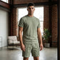 👕 60% RABATT! ☀️ Herren lässiges T-Shirt & Shorts Set – Leicht & atmungsaktiv – Ideal für Sommer, Freizeit oder Sport – bequemer 2-in-1 Look 🩳✨🌿
