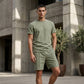👕 60% RABATT! ☀️ Herren lässiges T-Shirt & Shorts Set – Leicht & atmungsaktiv – Ideal für Sommer, Freizeit oder Sport – bequemer 2-in-1 Look 🩳✨🌿