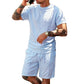 👕 60% RABATT! ☀️ Herren lässiges T-Shirt & Shorts Set – Leicht & atmungsaktiv – Ideal für Sommer, Freizeit oder Sport – bequemer 2-in-1 Look 🩳✨🌿