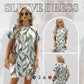 Lockeres Kurzarmkleid mit vielseitigen Druckdesigns