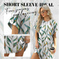 Lockeres Kurzarmkleid mit vielseitigen Druckdesigns