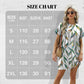 Lockeres Kurzarmkleid mit vielseitigen Druckdesigns